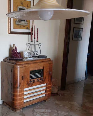 Lampadario vetro soffiato stile Murano vintage