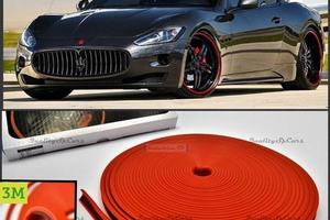 Profilo CERCHI in lega per MASERATI Bordino ROSSO