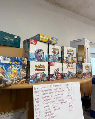 Box pokemon one piece sigillati