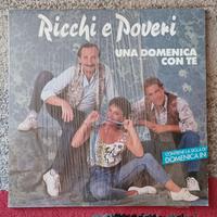 RICCHI E POVERI LP "UNA DOMENICA CON TE" 1990