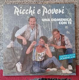 RICCHI E POVERI LP "UNA DOMENICA CON TE" 1990