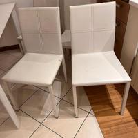 4 sedie da cucina/ soggiorno ecopelle