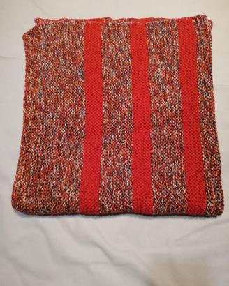 Copertina in Lana fatta a mano - Tono Rosso