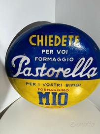 Insegna in metallo Bottone pubblicitario anni 60’