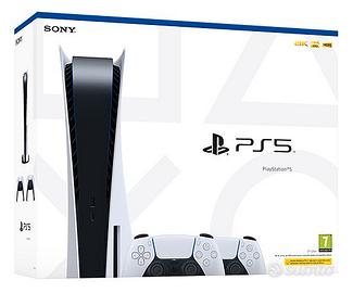 PS5 PlayStation 5 disco con due controller