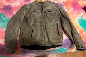 Giacca moto in pelle Marca S-Tech Taglia L