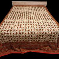 Telo made in India tinto a timbri 260 x 210 cm