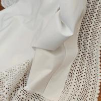 Lenzuolo Vintage Matrimoniale Puro Cotone Bianco