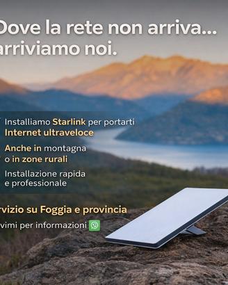 Installazione Starlink Foggia e Provincia