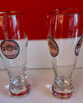 Set di 2 bicchieri Henninger Meister Spezial Bier