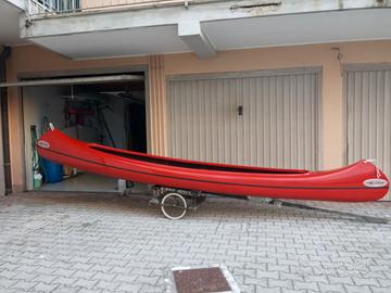 Canoa canadese Klen 520 in vetroresina (4 posti)