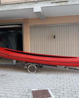 Canoa canadese Klen 520 in vetroresina - 4 posti
