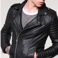 Giacca/chiodo in pelle nera  Goosecraft