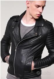 Giacca/chiodo in pelle nera  Goosecraft