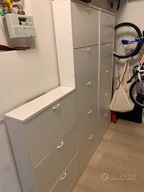 Scarpiere da tre e cinque ante