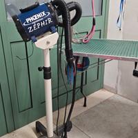 soffiatore e tavolo con braccio doppio