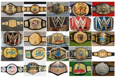 Cinture wrestling WWE, WWF e WCW title belt