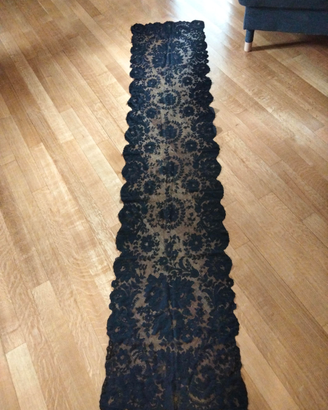 Sciarpa scialle mantilla pizzo antico