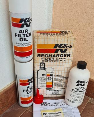 K&N Kit manutenzione Filtri aria auto moto