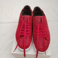 Scarpe da ginnastica rosse con lacci Geox uomo 