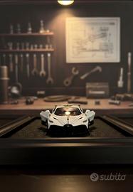 Quadro 3D Modellino Auto Bugatti Divo - Handmade