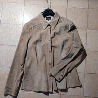 Giacchetto vera pelle scamosciata Luisa Spagnoli