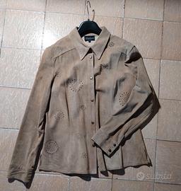 Giacchetto vera pelle scamosciata Luisa Spagnoli