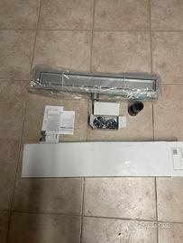 CANALETTA DOCIA A PAVIMENTO ACCIAIO INOX