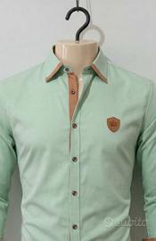 camicia da uomo con rifiniture colorate 