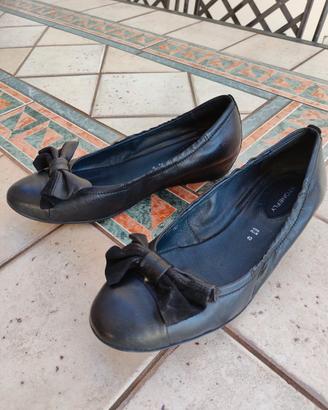 Scarpe ballerine con fiocco in vera pelle numero 4