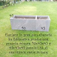 Fioriere in gres porcellanato