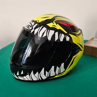 Casco bambino integrale con doppia visiera 
