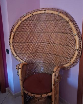 sedia in vimini 