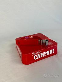 Portacenere Bitter Campari rosso con apribottiglie