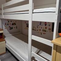 letto a castello ikea mydal e materassi afjall