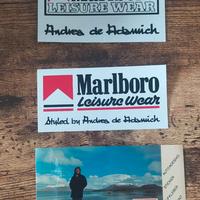 Set di 3 adesivi Marlboro anni 80