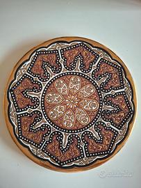 Piatto alto artigianato ceramico spagnolo