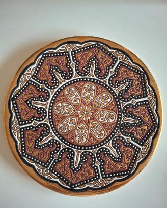 Piatto alto artigianato ceramico spagnolo