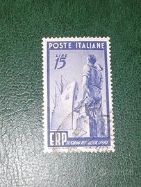 Francobollo italia 1949 Erp
