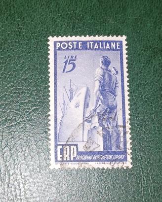 Francobollo italia 1949 Erp