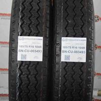 2 pneumatici dunlop 185/75 r16 104r cu003493