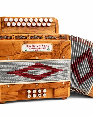 🎶 Organetto Dino Baffetti 8 bassi ULIVO