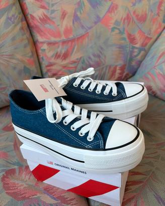 Sneakers scarpe denim Original Marines taglia 36