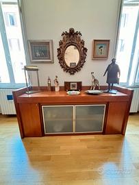 Sideboard buffet con tavolo a scomparsa interna