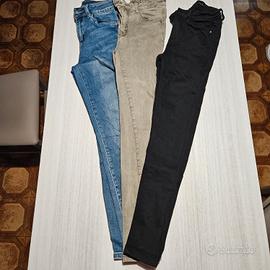 3 paia pantaloni donna