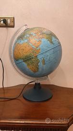 MAPPAMONDO GLOBO ILLUMINAZIONE LED ON OFF 30 CM