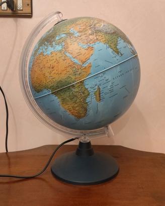 MAPPAMONDO GLOBO ILLUMINAZIONE LED ON OFF 30 CM