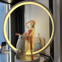 Lampada led donna con la vespa