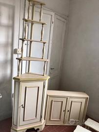 Arredobagno: Set di 5 Mobiletti decorati per bagno