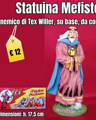 Statuetta Mefisto serie Tex Willer da collezione